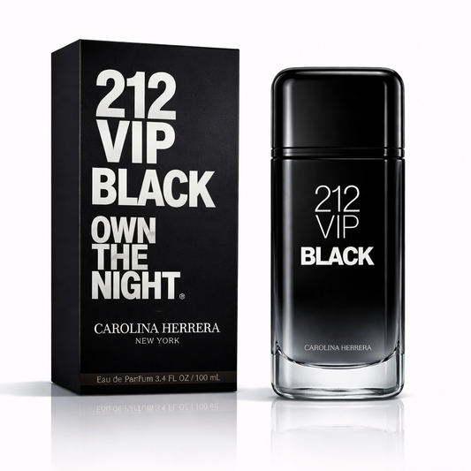 Perfume Carolina Herrera 212 Vip Black 100ml - O perfume da noite, intenso, misterioso e viciante.